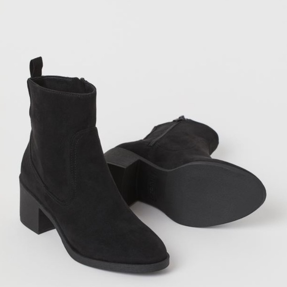 h&m block heel boots